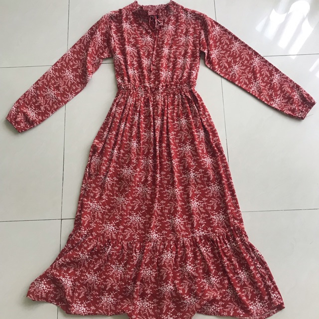 เดรสแดง Pomelo Shopee Thailand