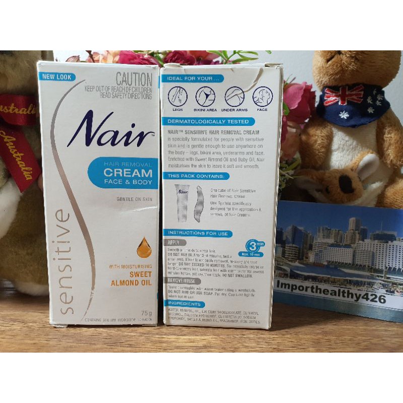 ครีมกำจัดขน nair ขนาด 75 ml ของแท้จากออสเตรเลียน ขนาด 75 ml