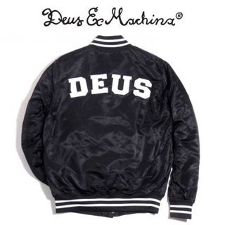 เสื้อแจ็คเก็ต Deus เสื้อบอมเบอร์ DEUS สีดำ งานแท้ ป้ายครบ 💯%