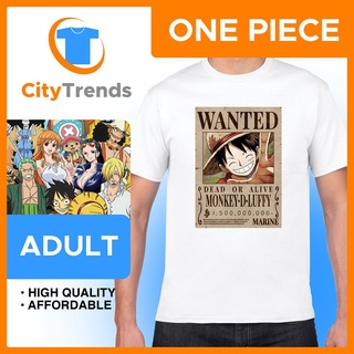 เสื้อยืด Tee CityTrends เสื้อยืดลูฟี่ / เสื้อโปสเตอร์วันพีซที่ต้องการสําหรับผู้ใหญ่ / เสื้อลูฟี่ S$7