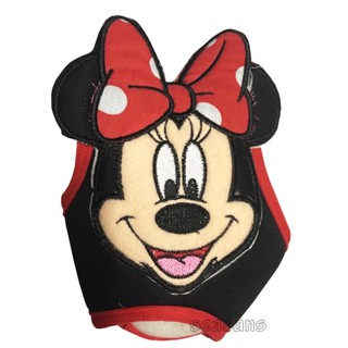 ผ้า หุ้มเกียร์ออโต้แบบหัวเหลี่ยมกดด้านข้าง#minnie mouse (มินนี่ จุด)  ลิขสิทธิ์แท้