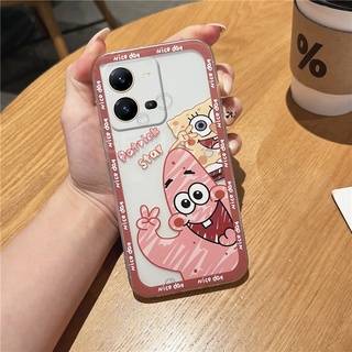 ใหม่ เคสโทรศัพท์มือถือแบบนิ่ม ใส กันรอยเลนส์กล้อง ลายการ์ตูนน่ารัก แฟชั่น สําหรับ VIVO V25 5G V25 Pro 5G V25e Y16 Y35 2022 Y22 Y22S VivoV25 VIVOV25Pro