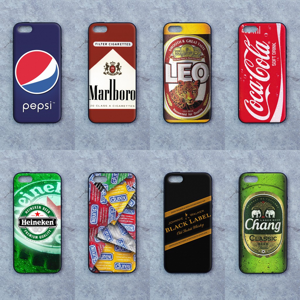 เคส  Apple  iphone 5 / 5s / 5SE  ใช้เคสเดียวกัน  ลายเครื่องดื่ม  ขอบนิ่มหลังแข็ง เคสมือถือ เคสโทรศัพท์ Case