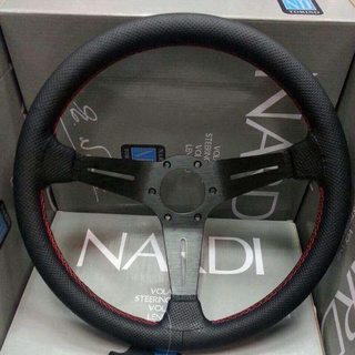 พวงมาลัย nardi ก้านยก สีดำ รอบวง13.5นิ้ว  สินค้าใหม่ทุกชิ้น