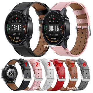 สายนาฬิกาข้อมือ ไมโครไฟเบอร์ สายหนัง สําหรับ Xiaomi Mi Watch Color