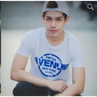 เสื้อยืดผ้าฝ้ายพิมพ์ลายแฟชั่นเสื้อแขนสั้น 5th Avenue ลาย  Avenue ของแท้ 100% พร้อมส่ง