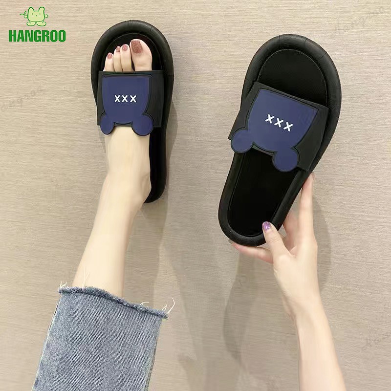 HANGROO SHOES 028 รองเท้าแตะ รองเท้าแตะแบบสวม นุ่มสบายเท้า มี4สีให้เลือก