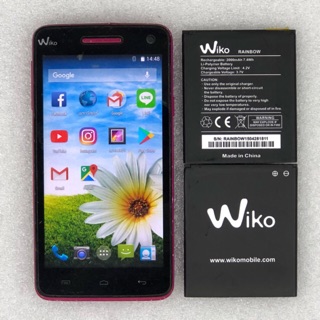 แบตตารี่ Wiko Rainbow (วีโกเรนโบว์) แถมฟิลม์กันรอย