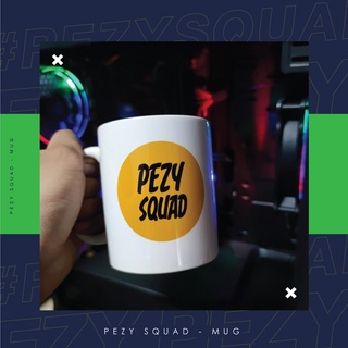 PEZY SQUAD แก้วเซรามิค PEZY SQUAD สีขาว