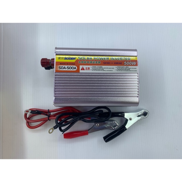 Inverter 12V 500W SUOER 12v 500VA Inverter Modified Sine Wave อินเวอร์เตอร์ ตัวแปลงไฟ 12v เป็น 220v