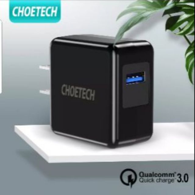 🔥พร้อมส่ง🔥 CHOETECH หัวชาร์จเร็ว ที่ชาร์จแบต หัวชาร์จ usb หัวชาร์จQC 18W Quick Charge 3.0, 18W USB Wall Charger