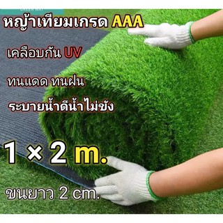 หญ้าเทียมราคาถูก 2cm. 1x1 และ 1x2 เมตร สั่งตัดได้เกรดAAA