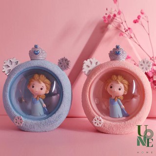 UoneHome พร้อมส่ง ♥ H023 โคมไฟเจ้าหญิงเอลซ่า ม้ายูนิคอร์นสีพาสเทลน่ารัก ของขวัญวันเกิด ของแต่งบ้าน โคมไฟแต่งบ้าน ห้องนอน