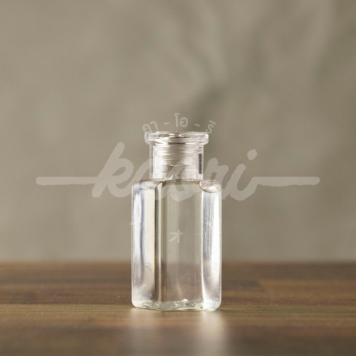 ขวดพลาสติกใสทรงลูกเต๋า 30 ml. พร้อมฝาปิด 1 แพ็คมี 50 ใบ มีฝาปิด 5 แบบ