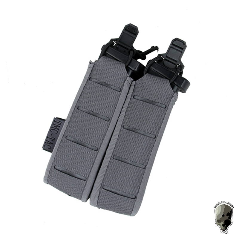 [หุ้นล่าสุด] TMC Tactical Double 9mm Mag Pouch MOLLE Outdoor Tactical Mag Holder 3395