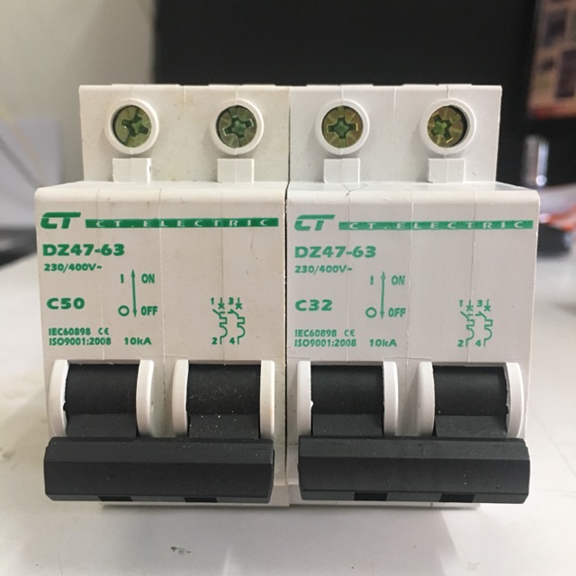 เมนเซอร์กิตเบรกเกอร์ CT ELECTRIC 32 A / 50A / 63 A