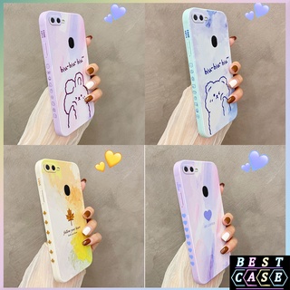 เคสโทรศัพท์มือถือ ซิลิโคน กันรอยกล้อง ลายน่ารัก มีลายด้านข้าง สําหรับ oppo a5s f9 a12 f9 pro