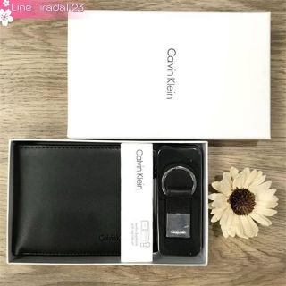 Calvin Klein Wallet &amp; Card Pocket With Keychain Value Pack Limited Edition ของแท้ ราคาถูก