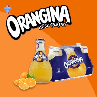 Orangina 250ml x 6 ขวด/แพ็ค | ออเรนจินา เครื่องดื่มรสส้มโซดาผสมเนื้อส้ม