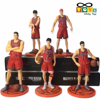 Model ทีมโชโฮคุ 5 ตัว ซากุรางิ, รุคาว่า, อาคางิ, มิสึอิ, มิยางิ Figure Slamdunk สแลมดั้ง