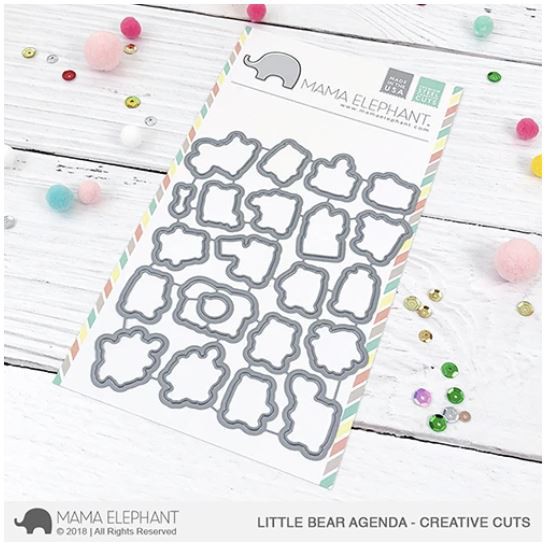 Little Bear Agenda Creative Cuts แม่แบบ ตัดกระดาษ ใช้กับเครื่องตัดกระดาษมือหมุน