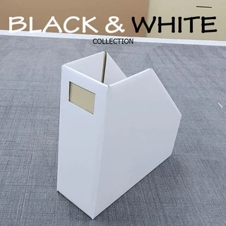 Smith Black&White Collectionn สีดำ และ สีขาวกล่องใส่เอกสารพับได้ 1 ช่อง กล่องกระดาษลูกฟูก
