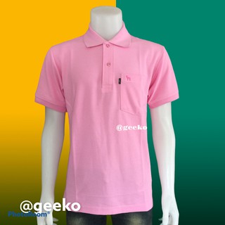 Geeko เสื้อตรากวาง สีชมพูอ่อน เนื้อผ้านนุ่ม ๆ สวมใส่สบาย เนื้อผ้า ไม่หด ไม่ย้วย และสีไม่ตก เบอร์20