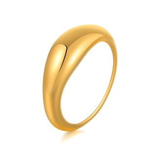 Vnox เครื่องประดับแหวนสแตนเลสสีทองสําหรับผู้หญิง