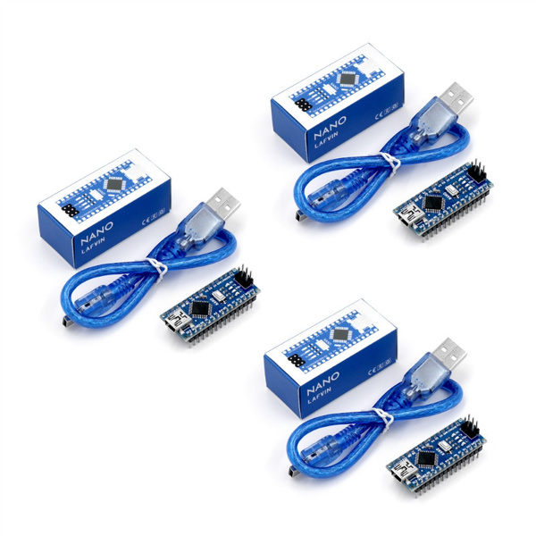 【พร้อมส่ง】Lafvin Nano V3 . 0 บอร์ดนาโน Atmega328P 5V 16 M ไมโครคอนโทรลเลอร์สําหรับ Arduino ( Nano X 