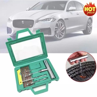 ขนาดพกพา Tire Repair Tool Set ชุดปะยางรถยนต์ ชุดปะยางฉุกเฉิน