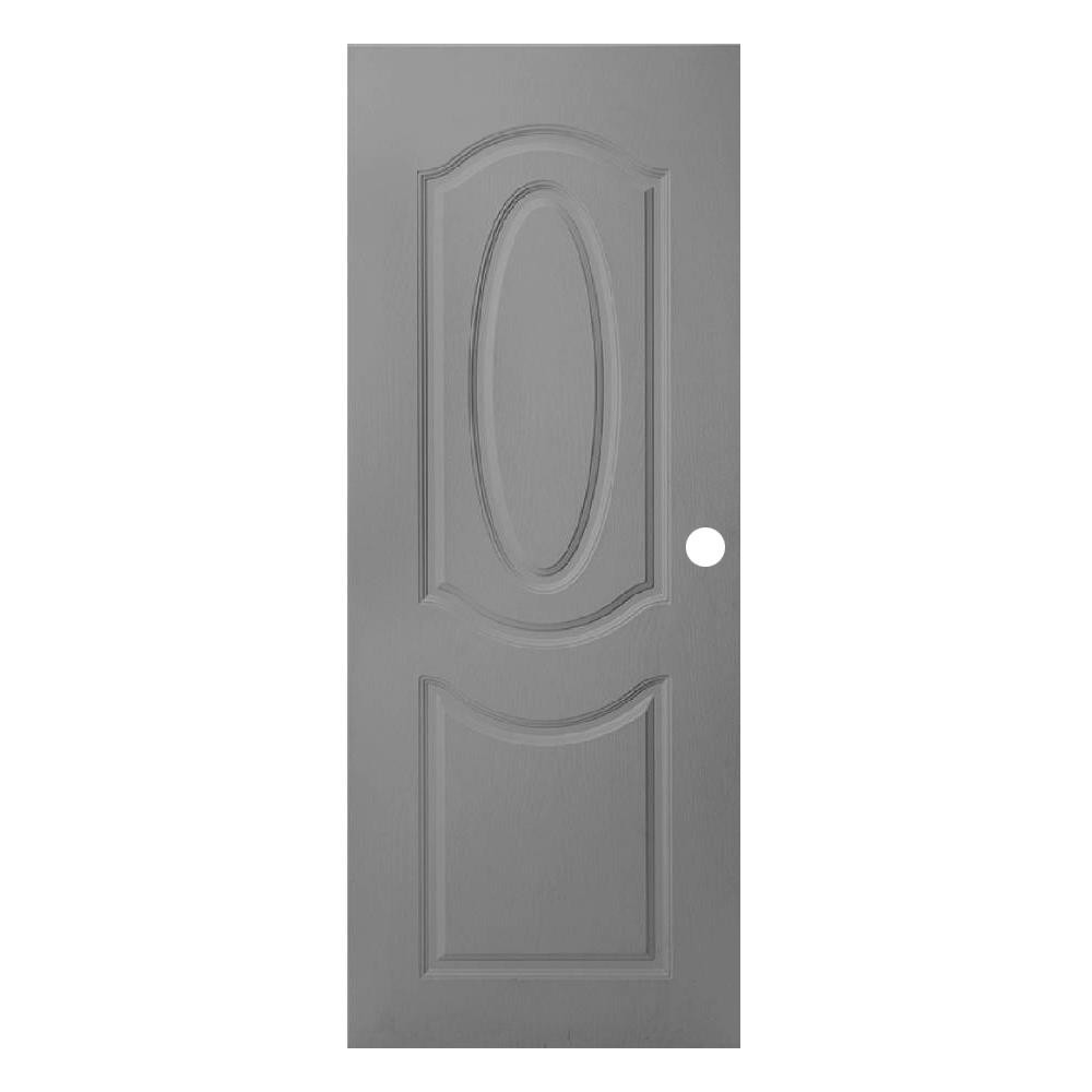ประตูภายนอก ประตูภายนอกUPVC AZLE MR002 80x200 ซม. สีเทา ประตู วงกบ ประตู หน้าต่าง DOOR AZLE MR002 80X200CM UPVC GRAY