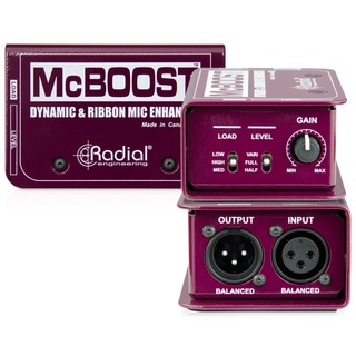 Radial McBoost ตัวเพิ่มสัญญาณไมโครโฟนแบบ Dynamic เพื่อความโปร่งใสและความชัดเจนยิ่งขึ้น