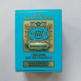 4711 กระดาษเย็น 10​ ชิ้น Original Eau De Cologne Refreshing Tissue ผลิต 02/2025