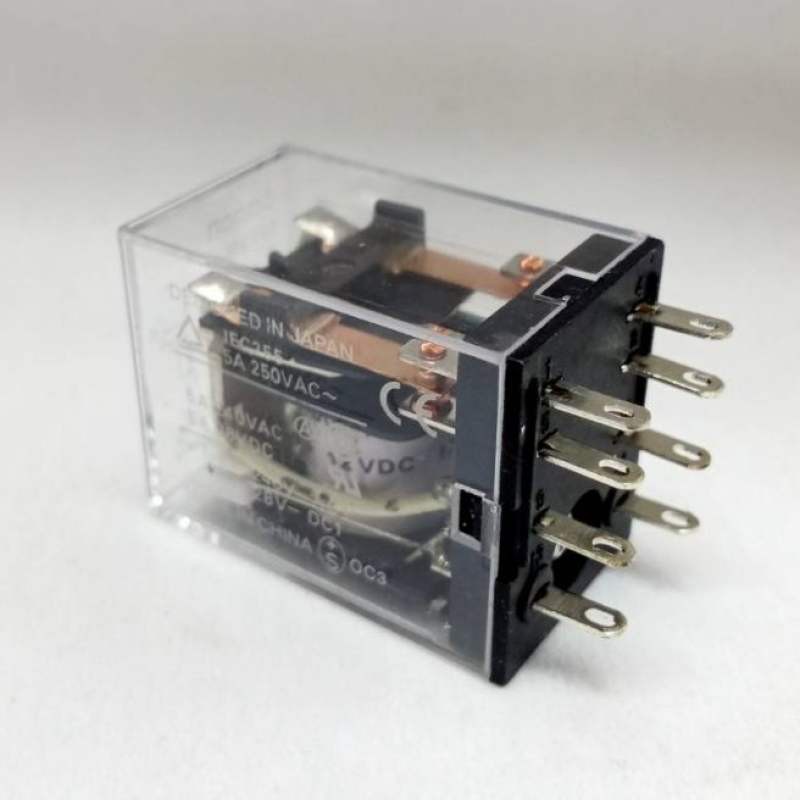(แพ็ค1ชิ้น/แพ็ค5ชิ้น)ZT รีเลย์ MY2N DC24V รีเลย์8ขา 24V 8ขา คอนแทค 5A 250VAC Relay 24V MY2N 24V MY2 