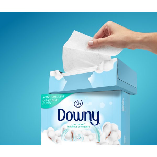 Downy® Cool cotton fraicheur cotonniere dry sheet 240 Sheets แผ่นหอม อบผ้า  ดาวน์นี่ คลู คอตตอน | Shopee Thailand