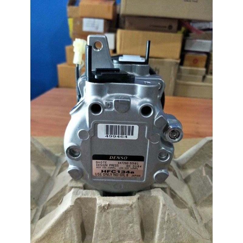 คอมแอร์ Denso ใหม่แท้Japan Daihatsu Perodua   R134a  SV07E ใส่ได้หลายรุ่น เช่น Mira Kancil Kelisa L2
