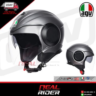 AGV ORBYT - เปิดคาง (แว่น2ชั้น 3สี) // OPEN FACE - 3 Plain Colors