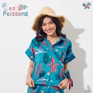 Papillon Woman Premium Twill Oversize Shirt - Les Poissons เสื้อเชิ้ต แฟชั่นผู้หญิง