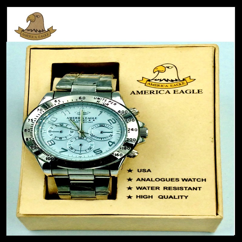 นาฬิกา America Eagle นาฬิากันน้ำ นาฬิกาข้อมือผู้ชาย นาฬิกาพร้อมส่งมีบริการเก็บเงินปลายทาง