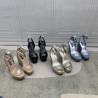 A0615 Nine West 2022 รองเท้าแตะแพลตฟอร์ม ส้นตึก ขนาดใหญ่ 8.5 9 10 10.5 11/43 12/44 แฟชั่นฤดูร้อน สําหรับสตรี