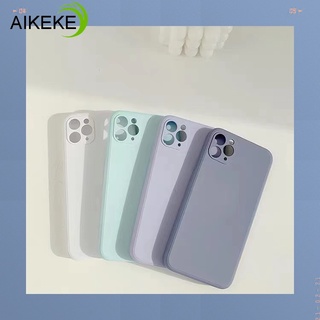 เคสซิลิโคนนิ่ม ขอบสี่เหลี่ยม กันตก ป้องกันกล้อง สีแคนดี้ สําหรับ iphone X XS XR MAX 8 7 6 6s Plus 5 5S 5E SE 2022 2020 2016