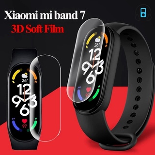 ฟิล์มกันรอยหน้าจอไฮโดรเจล TPU แบบนิ่ม ป้องกันรอยขีดข่วน สําหรับ Xiaomi Mi Band 7 Smart Watch HD