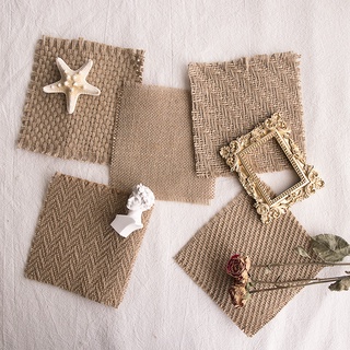 Burlap mat photo props ins ลมการถ่ายภาพ props เครื่องประดับเครื่องประดับลูกตุ้มสุทธิดาราพื้นหลังการถ่ายภาพ