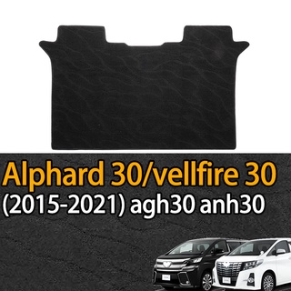 พรมปูพื้นรถยนต์ แถวที่ 2 สําหรับ Toyota alphard 30 vellfrie 30 (2015-2022) agh30 anh30 1 ชิ้น