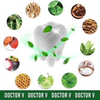ยาสีฟันด็อกเตอร์ วี สมุนไพรไทยสูตรเข้มข้นพิเศษ 12 ชนิด Doctor V [แพ็คเดียว, แพ็คคู่]