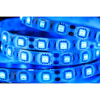 LED Strip เส้น 5050 60 เม็ด/เมตร (5 เมตร) ไฟซ่อนฝ้า ไฟเส้น ไฟ led ไฟตู้โชว์ ไฟติดอาคาร ไฟตกแต่ง ไฟประดับ ไฟริบบิ้น