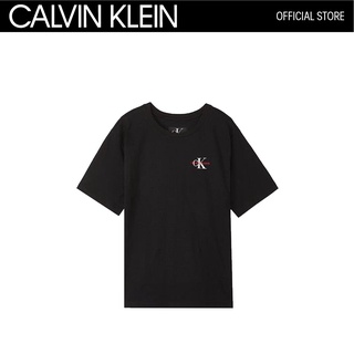 HH CALVIN KLEIN WOMEN เสื้อยืดโลโก้ CK รุ่น J212718 BAE-CK Black สีดำ เสื้อยืดคอกลม