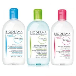 Bioderma H2O - 500ml ผลิตภัณฑ์เช็ดเครื่องสำอาง [ตัวเลือกสี][แท้100%/พร้อมส่ง]