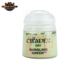 [P360พร้อมส่ง] Citadel : DRY: NURGLING GREEN (12ML) สีอะคริลิคสำหรับทาโมเดล