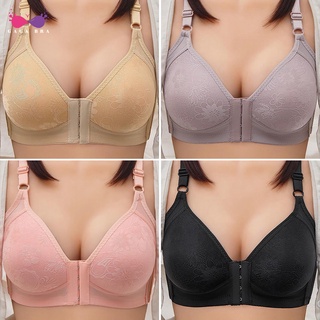 Gaga_Bra ผู้หญิงสบายยกทรงอ่อนนุ่มด้านหน้า Bralette ขนาดพิเศษ36-44 B C ถ้วยกางเกงชั้นในระบายอากาศเสื้อกั๊ก CFB191